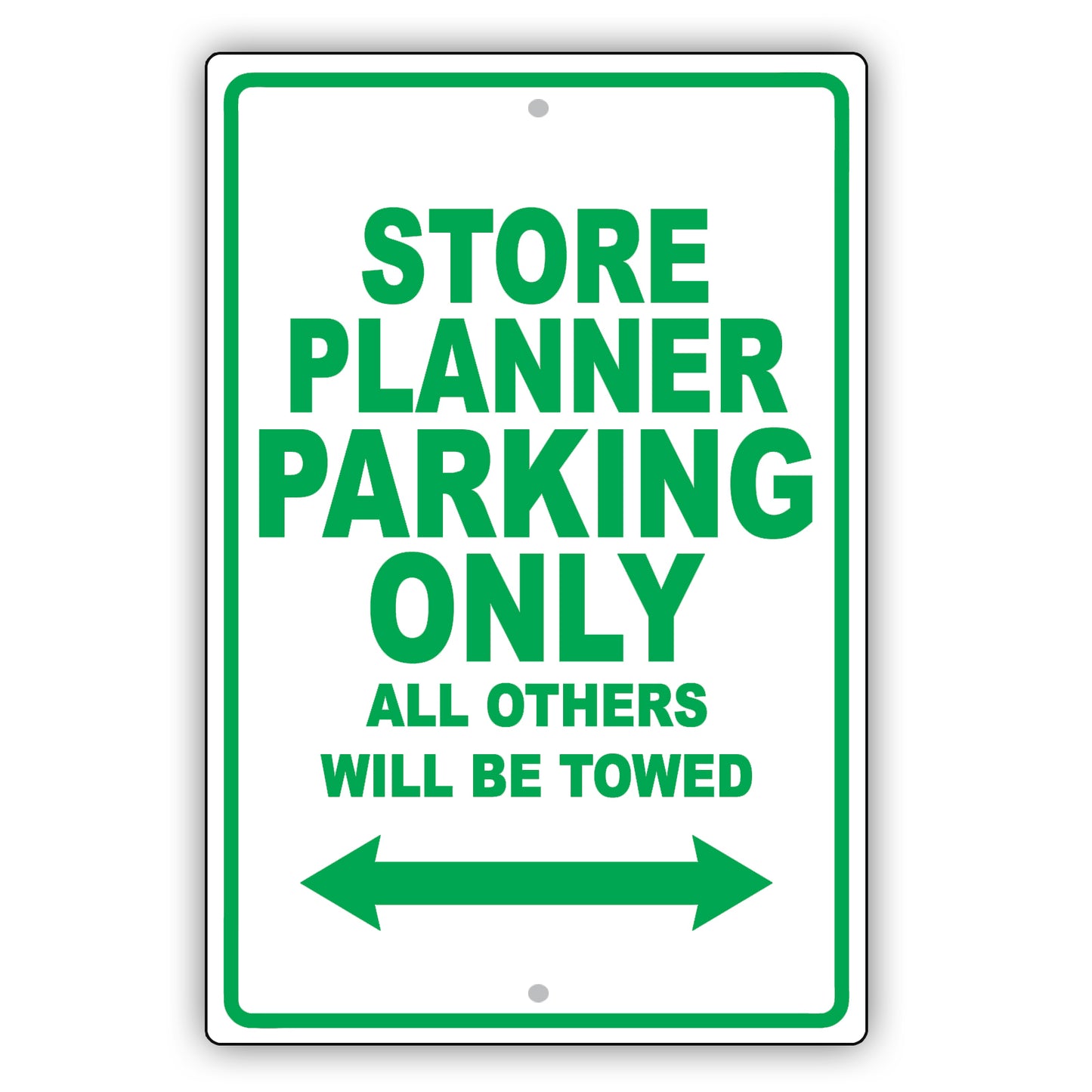 Store Planner Parking Only All Others Will Be Towed Aluminum Metal Sign Plate