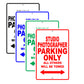 Studio Photographer Parking Only All Others Will Be Towed Aluminum Metal Sign Plate