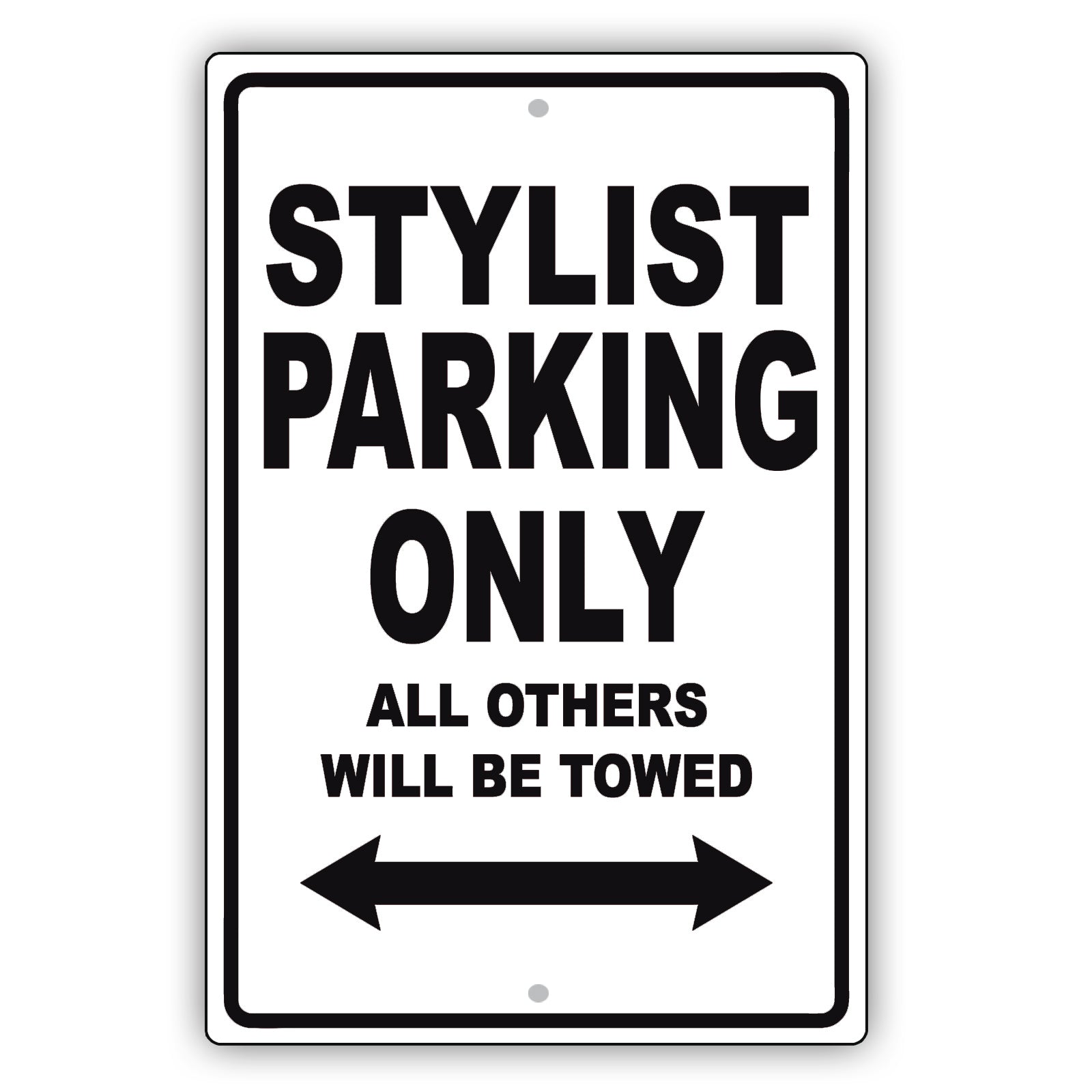 Style Parking Only All Others Will Be Towed Aluminum Metal Sign Plate