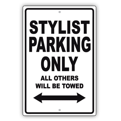 Style Parking Only All Others Will Be Towed Aluminum Metal Sign Plate