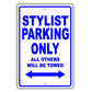 Style Parking Only All Others Will Be Towed Aluminum Metal Sign Plate