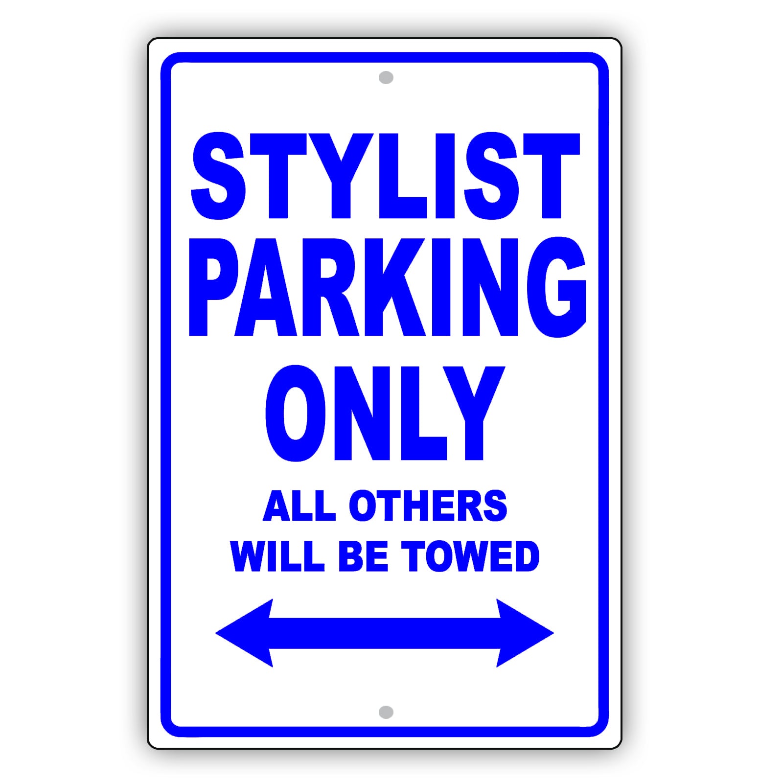 Style Parking Only All Others Will Be Towed Aluminum Metal Sign Plate