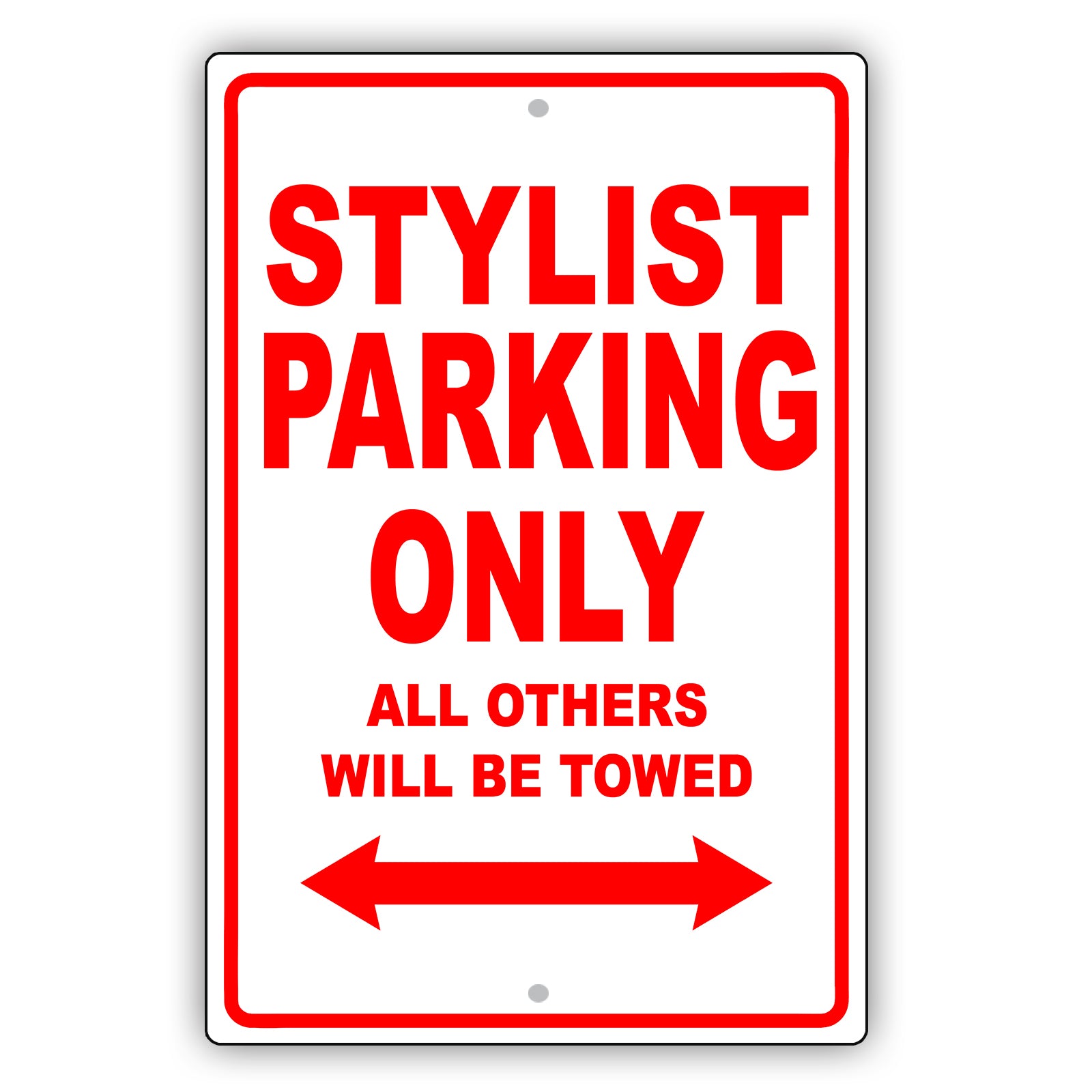 Style Parking Only All Others Will Be Towed Aluminum Metal Sign Plate