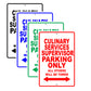 Culinary Services Supervisor Parking Only All Others Will Be Towed Aluminum Metal Sign Plate