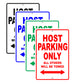 Host Parking Only All Others Will Be Towed Aluminum Metal Sign Plate