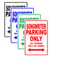 Songwriter Parking Only All Others Will Be Towed Aluminum Metal Sign Plate