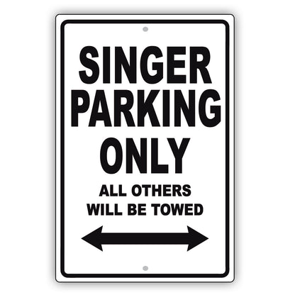 Band Parking Only All Others Will Be Towed Aluminum Metal Sign Plate