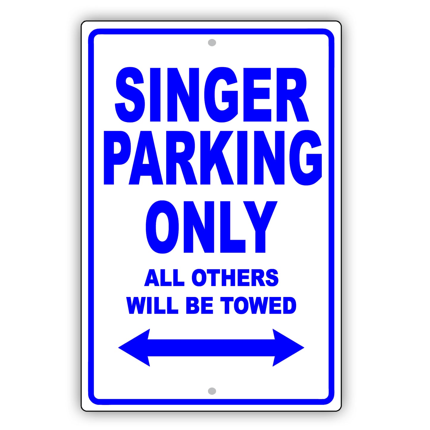 Band Parking Only All Others Will Be Towed Aluminum Metal Sign Plate