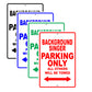 Background Singer Parking Only All Others Will Be Towed Aluminum Metal Sign Plate