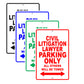 Civil Litigation Lawyer Parking Only All Others Will Be Towed Aluminum Metal Sign Plate