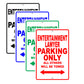 Entertainment Lawyer Parking Only All Others Will Be Towed Aluminum Metal Sign Plate