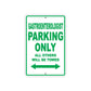Gastroenterologist Parking Only All Others Will Be Towed Aluminum Metal Sign Plate