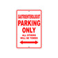 Gastroenterologist Parking Only All Others Will Be Towed Aluminum Metal Sign Plate