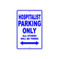 Hospitalist Parking Only All Others Will Be Towed Aluminum Metal Sign Plate