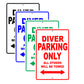 Diver Parking Only All Others Will Be Towed Aluminum Metal Sign Plate