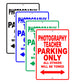 Photography Teacher Parking Only All Others Will Be Towed Aluminum Metal Sign Plate