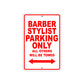 Barber Stylish Parking Only All Others Will Be Towed Aluminum Metal Sign Plate
