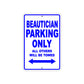 Beautician Parking Only All Others Will Be Towed Aluminum Metal Sign Plate