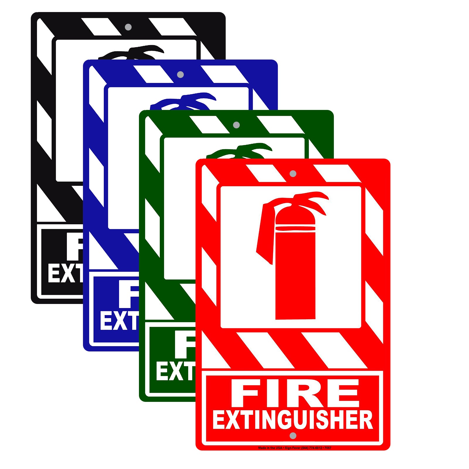 Fire Extinguisher Safety Protection Emergency Aluminum Metal Sign Plate