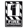 Fire Extinguisher Safety Protection Emergency Aluminum Metal Sign Plate