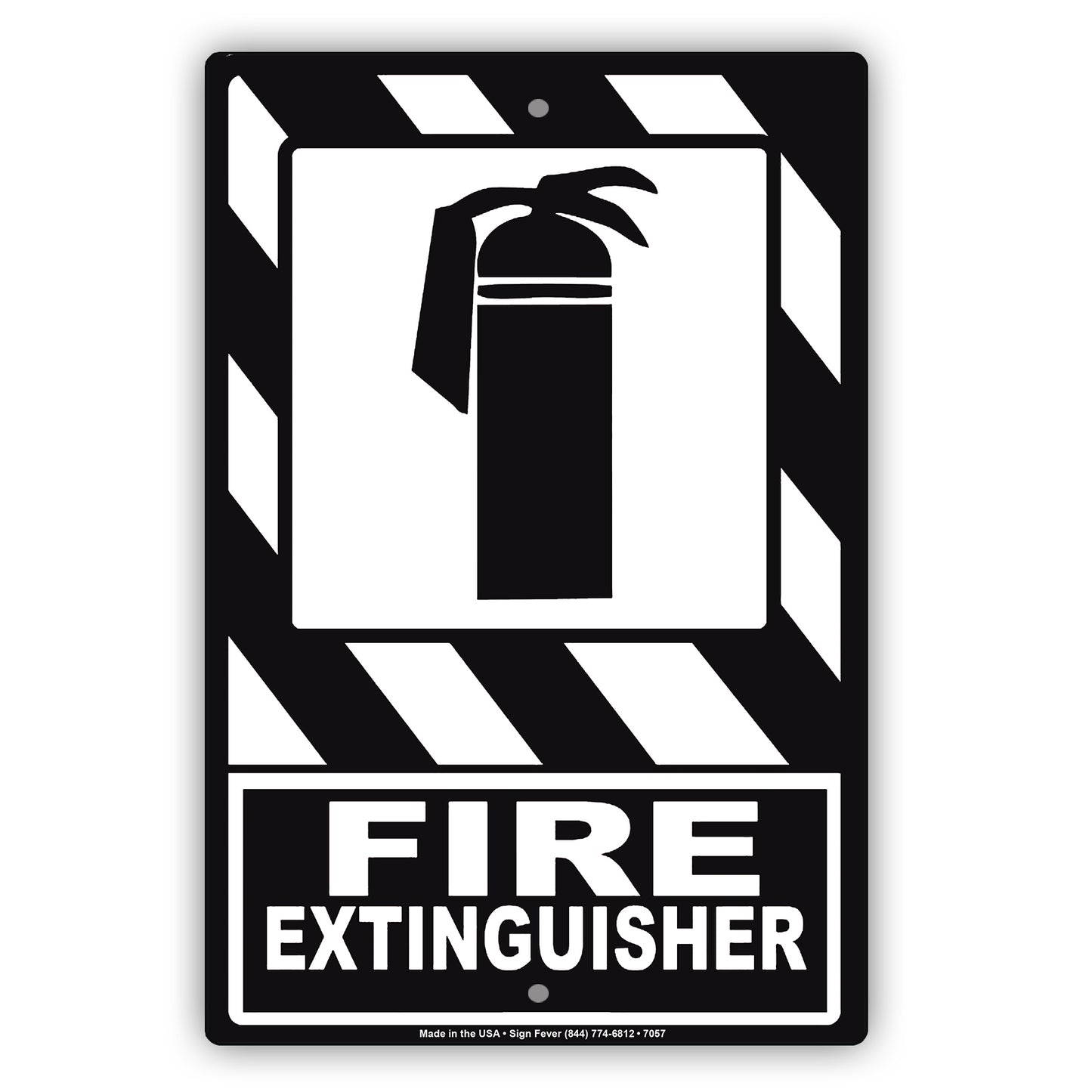 Fire Extinguisher Safety Protection Emergency Aluminum Metal Sign Plate
