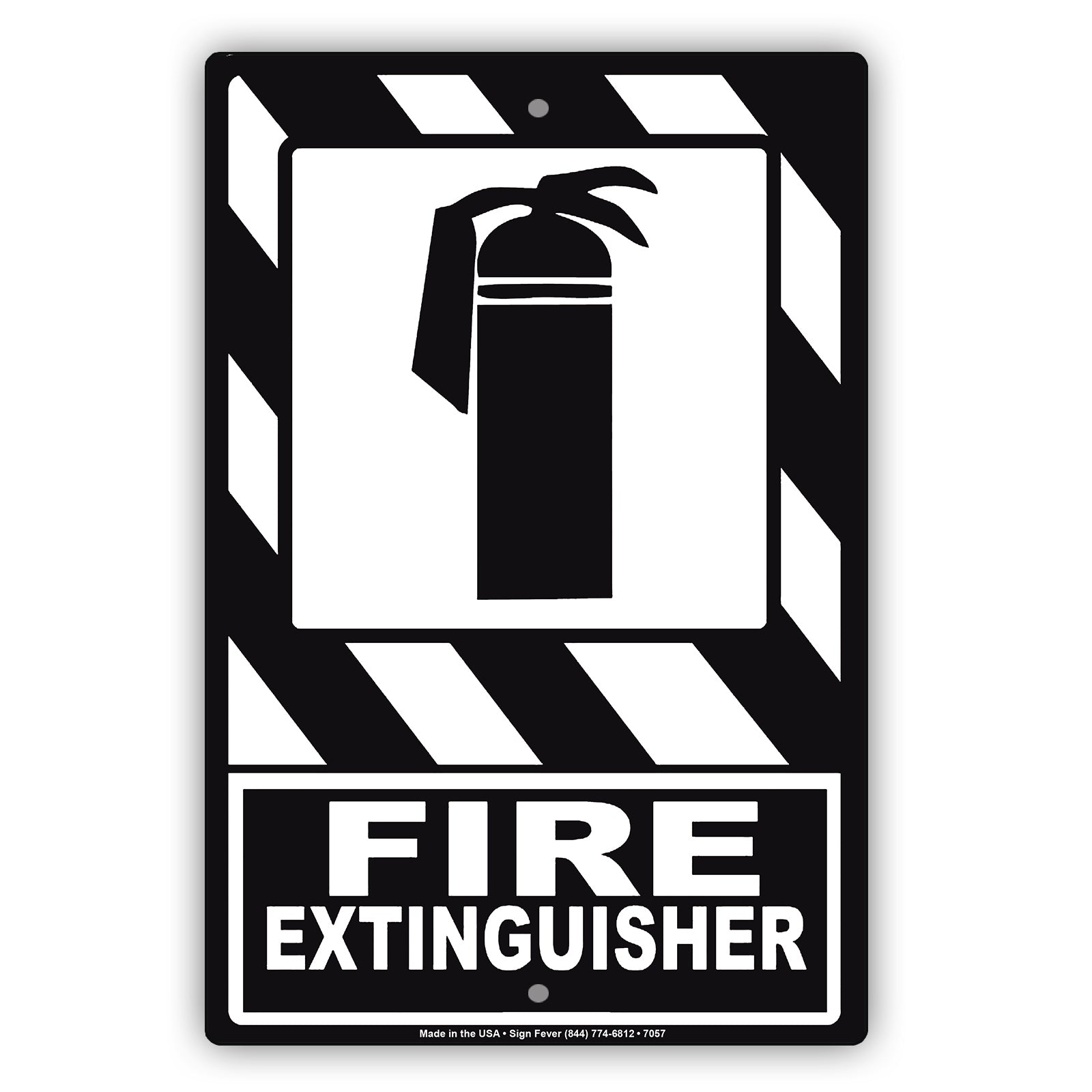 Fire Extinguisher Safety Protection Emergency Aluminum Metal Sign Plate