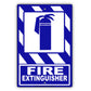 Fire Extinguisher Safety Protection Emergency Aluminum Metal Sign Plate