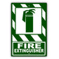 Fire Extinguisher Safety Protection Emergency Aluminum Metal Sign Plate