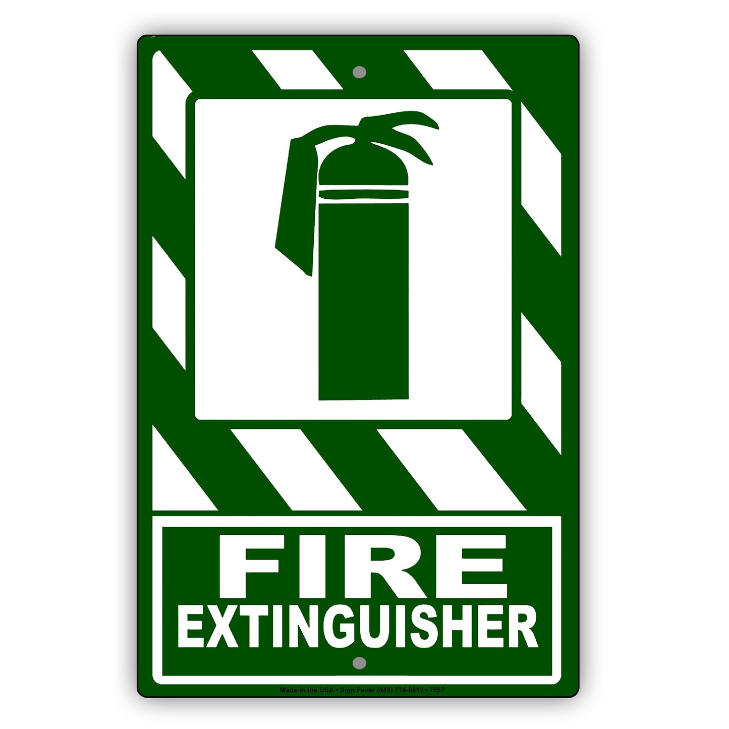 Fire Extinguisher Safety Protection Emergency Aluminum Metal Sign Plate