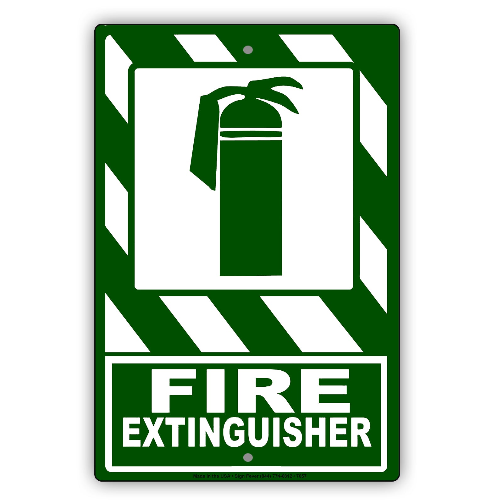 Fire Extinguisher Safety Protection Emergency Aluminum Metal Sign Plate