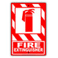 Fire Extinguisher Safety Protection Emergency Aluminum Metal Sign Plate