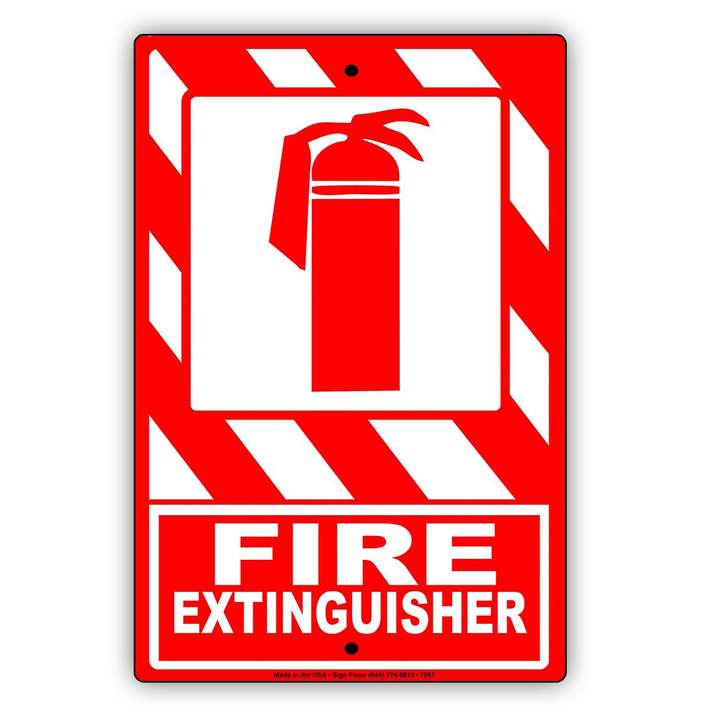 Fire Extinguisher Safety Protection Emergency Aluminum Metal Sign Plate