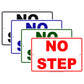 No Step Aluminum Metal Sign Plate