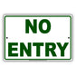 No Entry Warning Caution Restriction Aluminum Metal Sign Plate