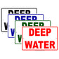 Deep Water Dangerous Ocean Diving Aluminum Metal Sign Plate