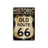 Historic Old Route 66 Highway Interstate Road Vintage Retro Decor Wall Art Shop Aluminum