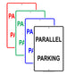 Parallel Car Parking Lot Area Basement Vehicle Garage Aluminum Metal Sign Plate