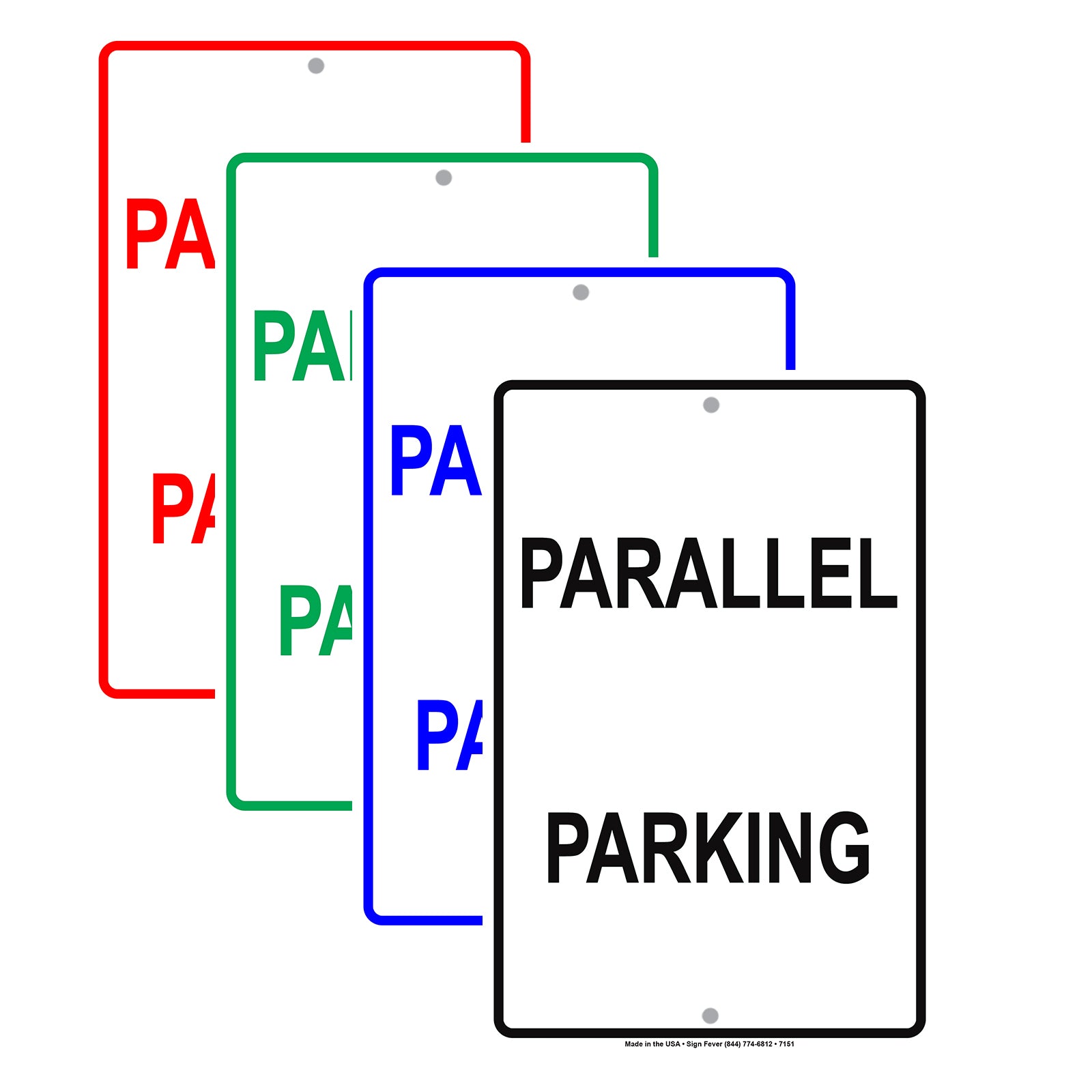 Parallel Car Parking Lot Area Basement Vehicle Garage Aluminum Metal Sign Plate