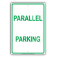 Parallel Car Parking Lot Area Basement Vehicle Garage Aluminum Metal Sign Plate