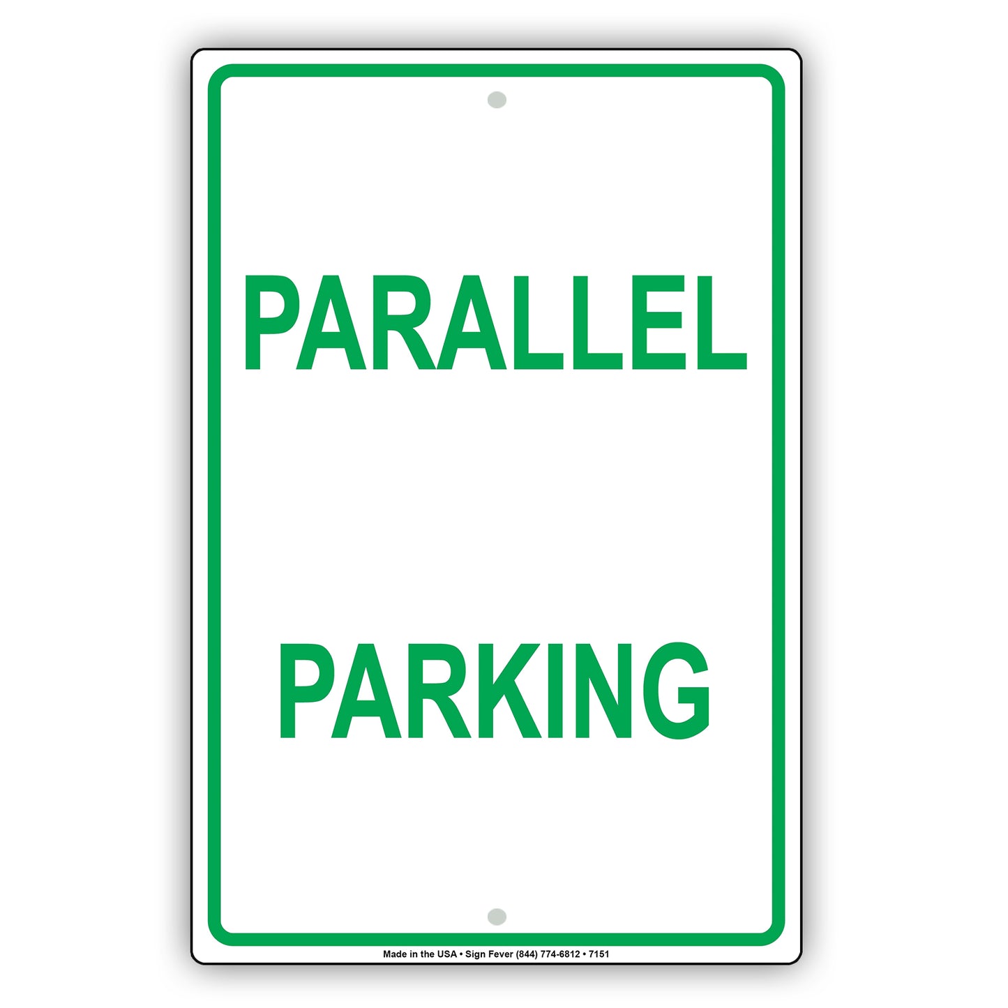Parallel Car Parking Lot Area Basement Vehicle Garage Aluminum Metal Sign Plate