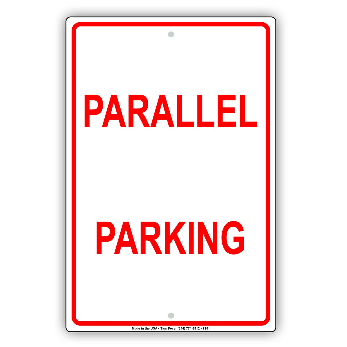 Parallel Car Parking Lot Area Basement Vehicle Garage Aluminum Metal Sign Plate