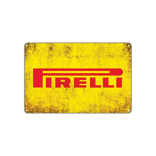 Pirelli Tires Retro Vintage Retro Wall Decor Art Shop Man Cave Bar Garage Aluminum