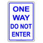 One Way Do Not Enter Strictly Prohibited Restriction Alert Caution Notice Aluminum Metal Sign Plate