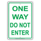 One Way Do Not Enter Strictly Prohibited Restriction Alert Caution Notice Aluminum Metal Sign Plate