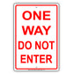 One Way Do Not Enter Strictly Prohibited Restriction Alert Caution Notice Aluminum Metal Sign Plate