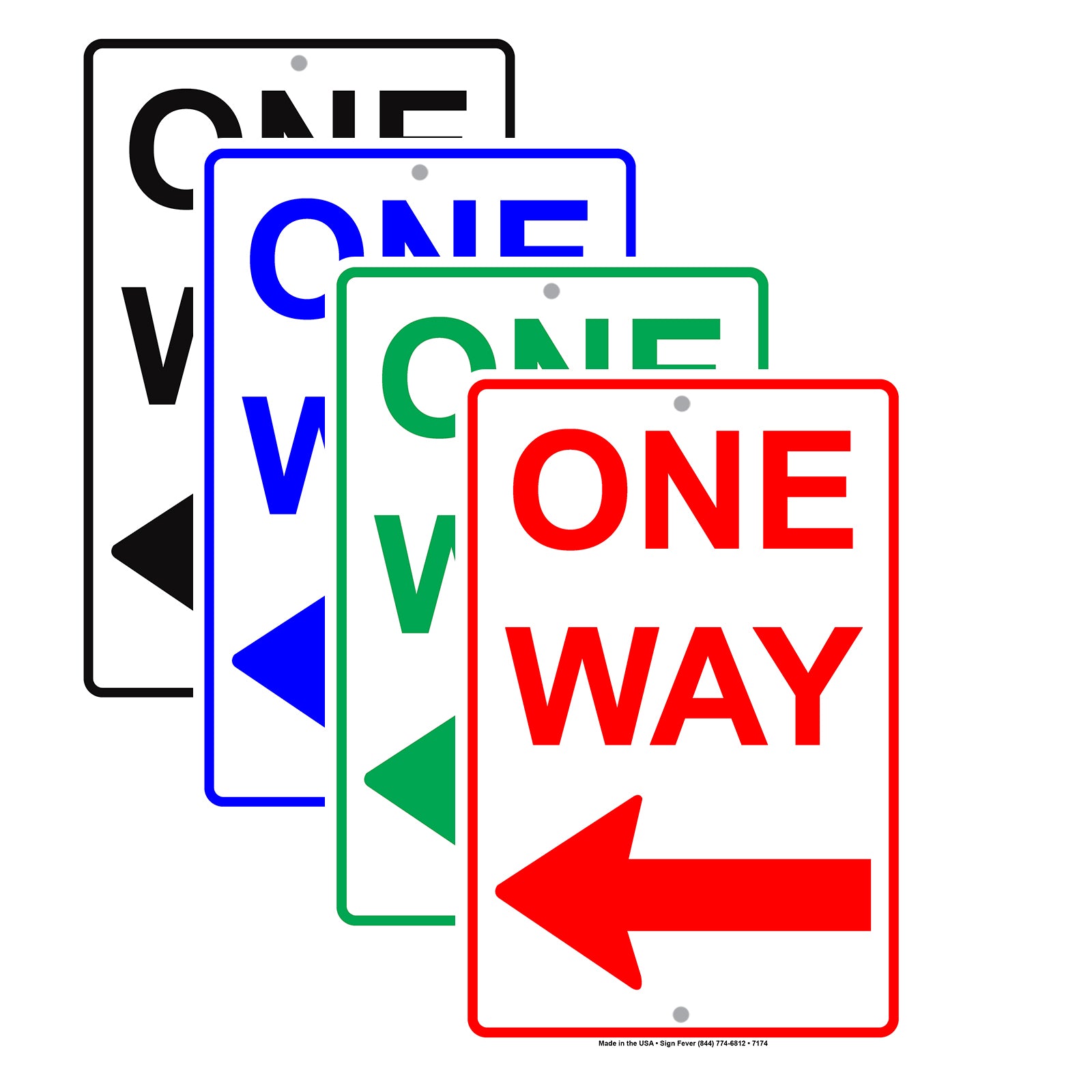 One Way Left Arrow Road Highway Traffic Market Notice Aluminum Metal Sign Plate