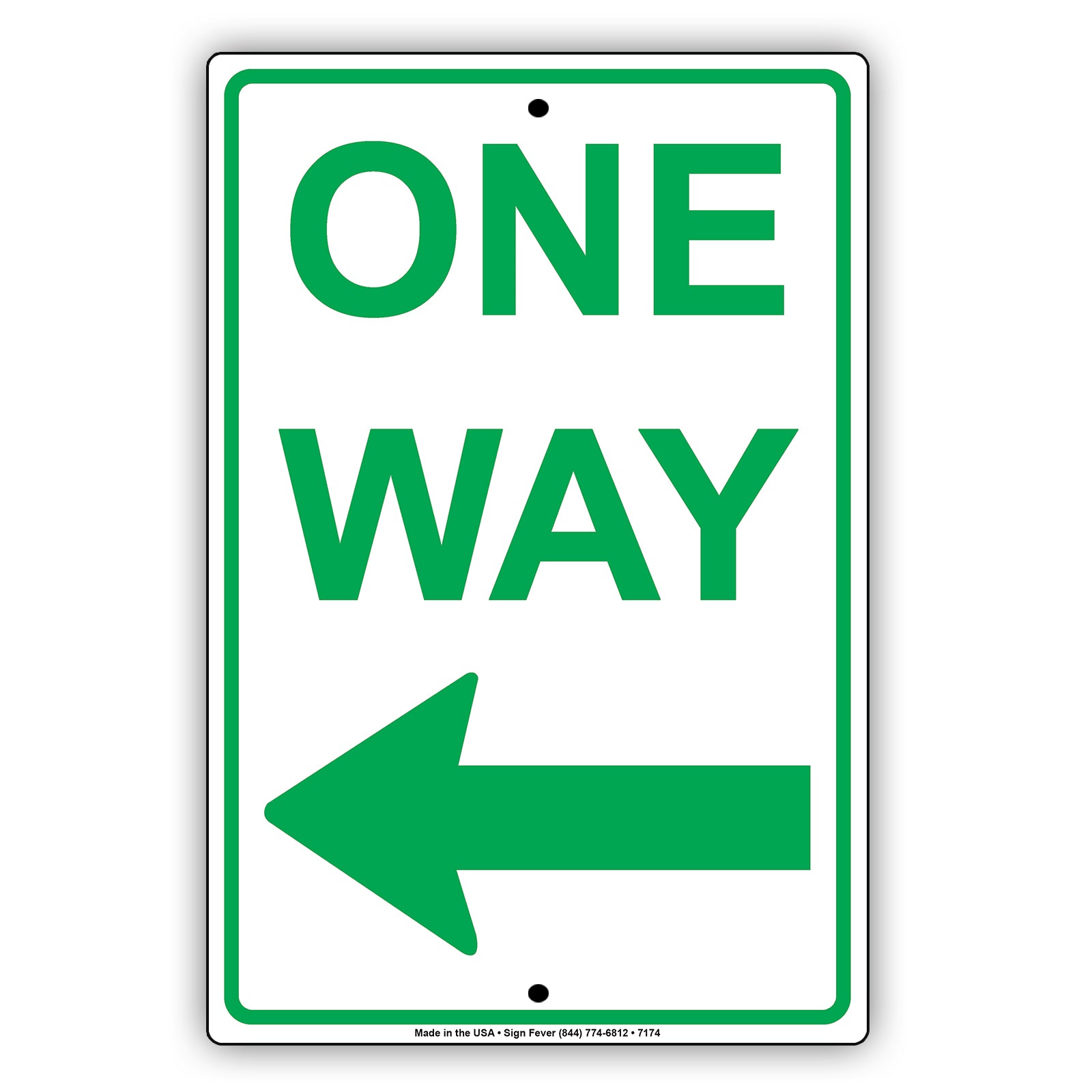One Way Left Arrow Road Highway Traffic Market Notice Aluminum Metal Sign Plate