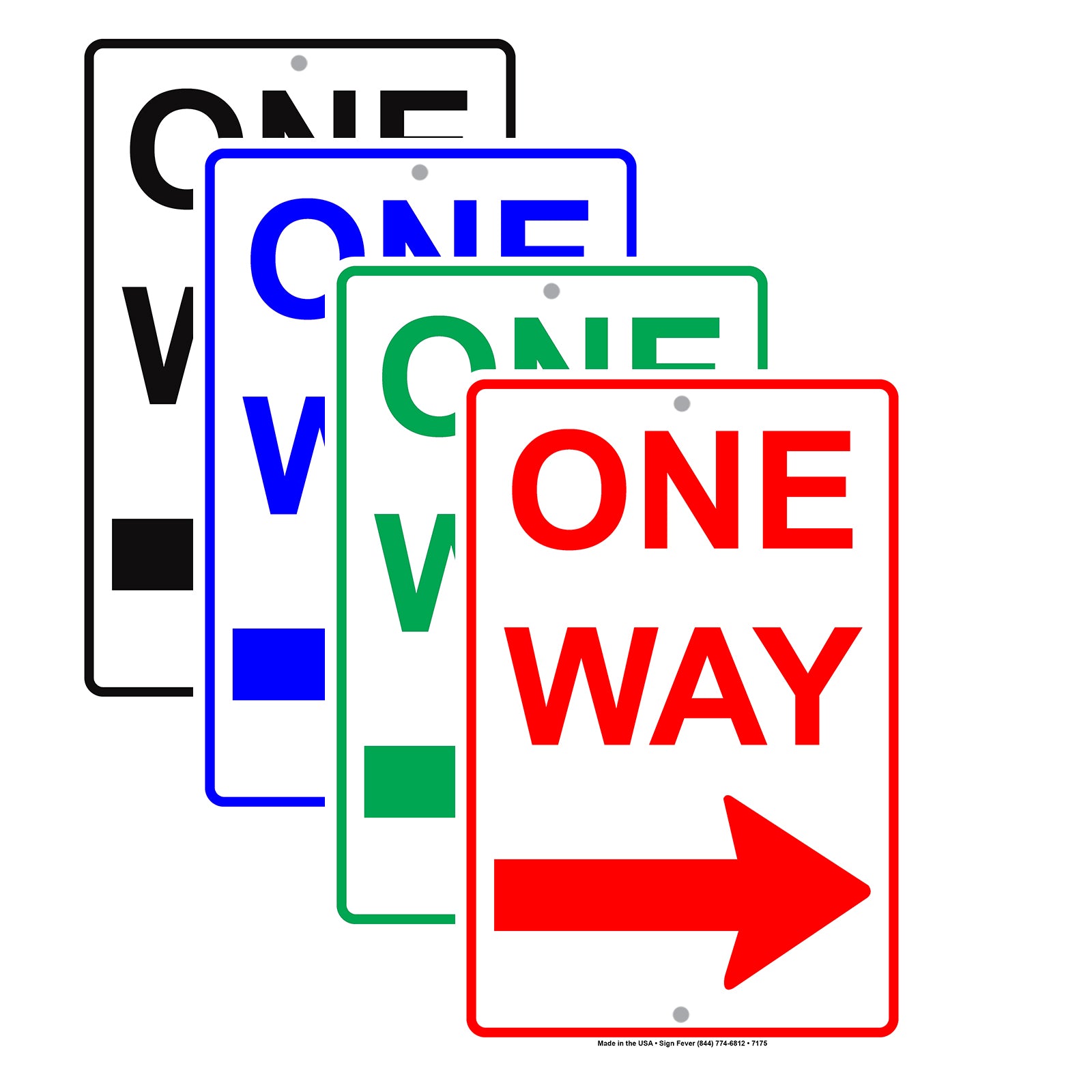 One Way Right Arrow Road Highway Traffic Market Notice Aluminum Metal Sign Plate