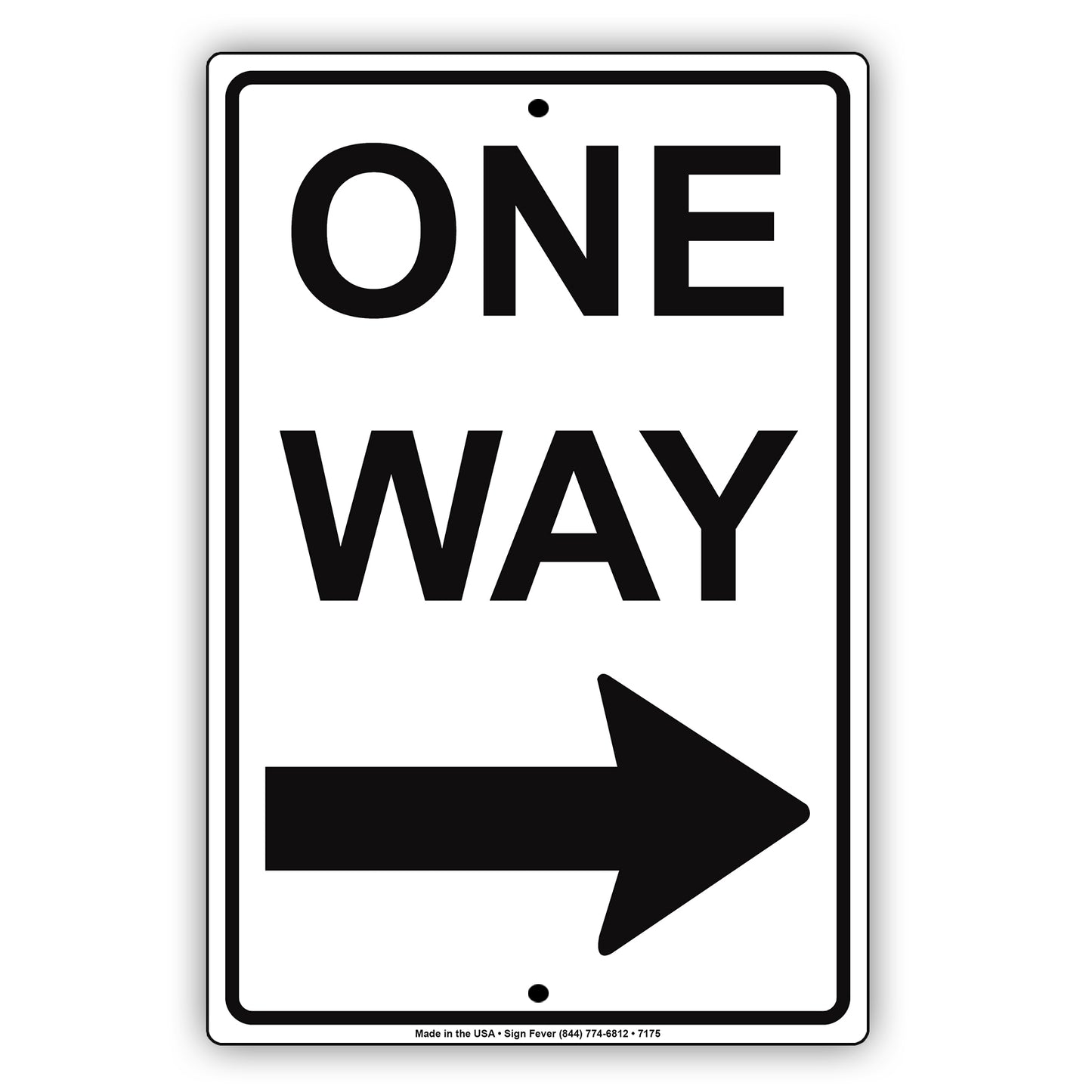 One Way Right Arrow Road Highway Traffic Market Notice Aluminum Metal Sign Plate
