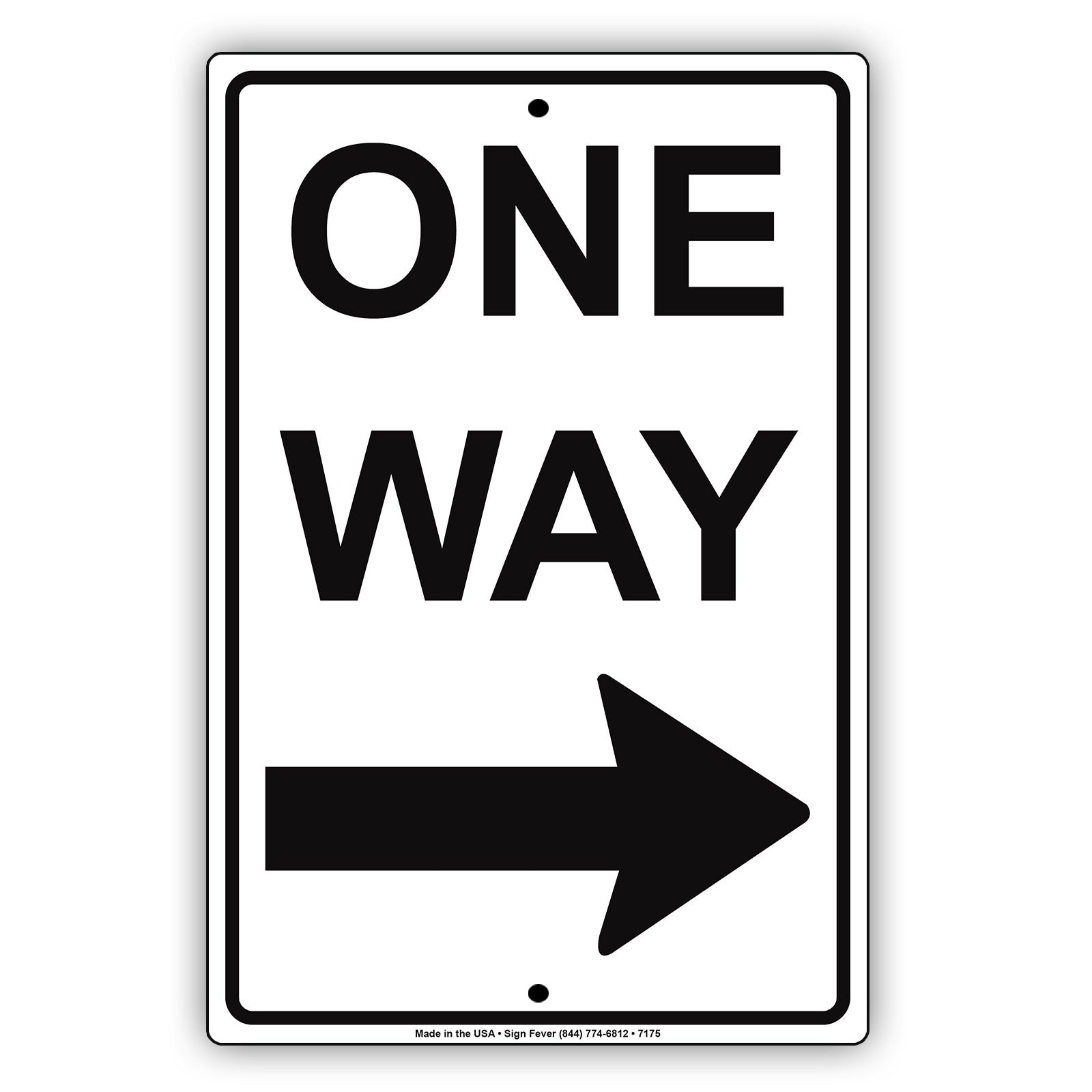 One Way Right Arrow Road Highway Traffic Market Notice Aluminum Metal Sign Plate